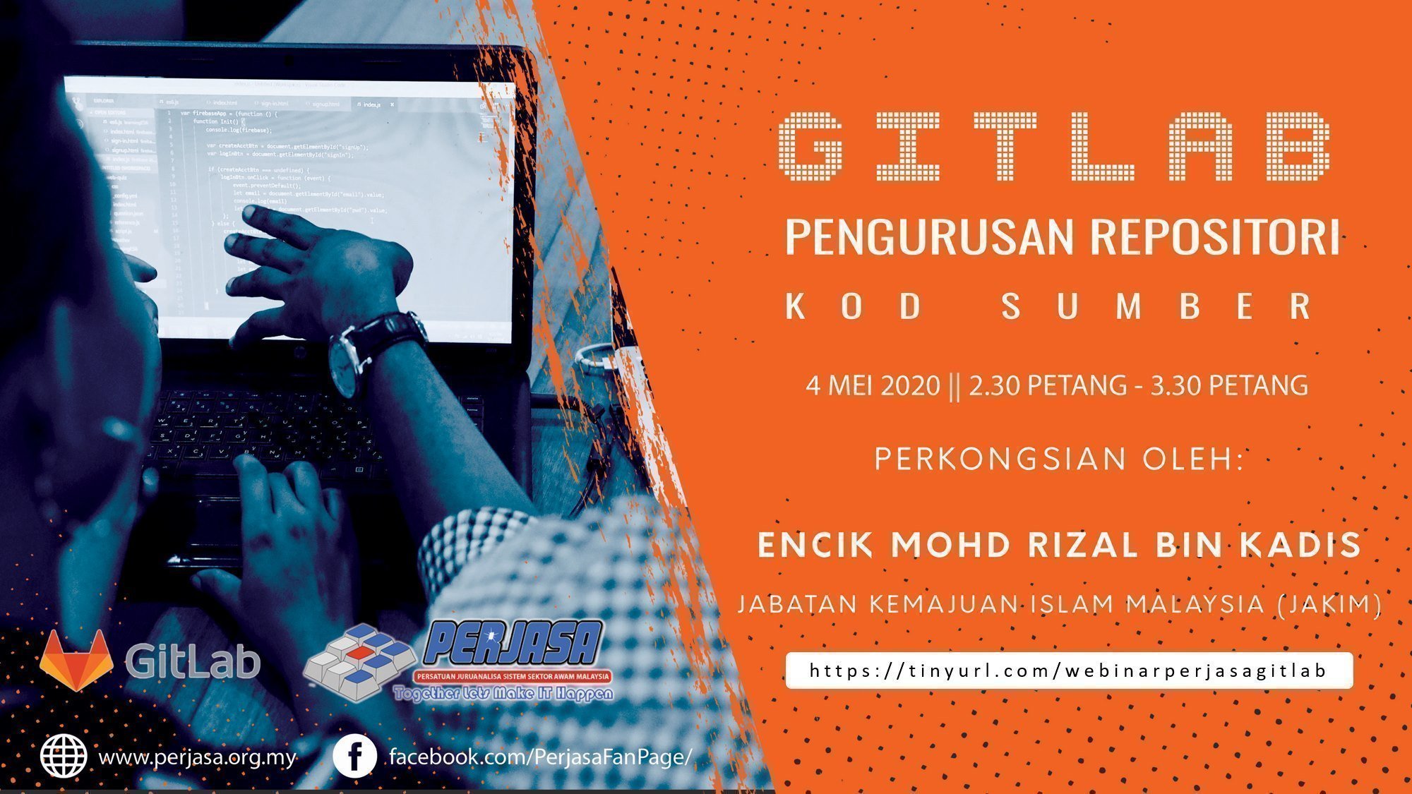 WEBINAR PERJASA KE-5 : GITLAB PENGURUSAN REPOSITORI KOD SUMBER