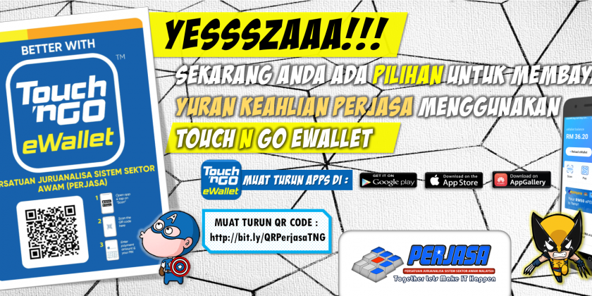 BAYAR YURAN KEAHLIAN PERJASA KINI DI TOUCH N GO EWALLET