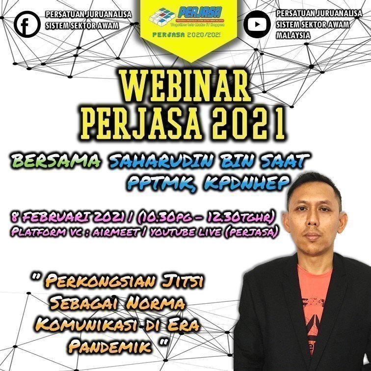 WEBINAR PERJASA 2021 – PERKONGSIAN JITSI SEBAGAI NORMA DI ERA PANDEMIK