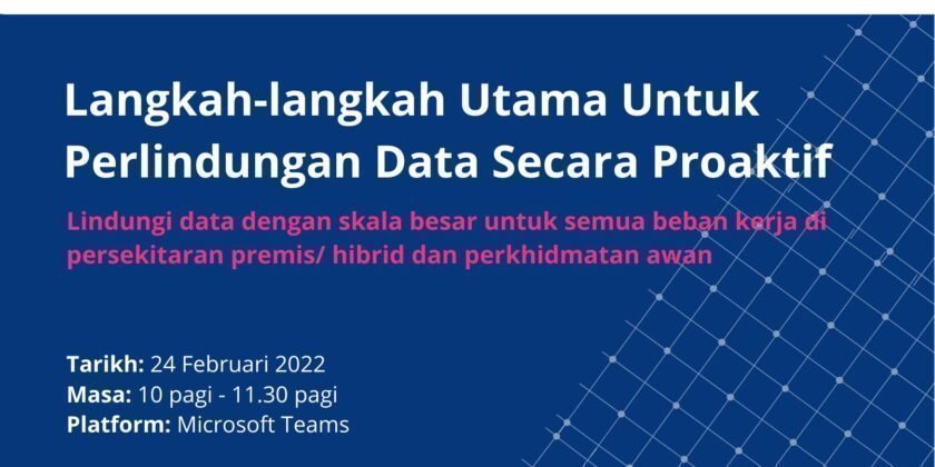 Langkah-langkah utama untuk perlindungan data secara proaktif