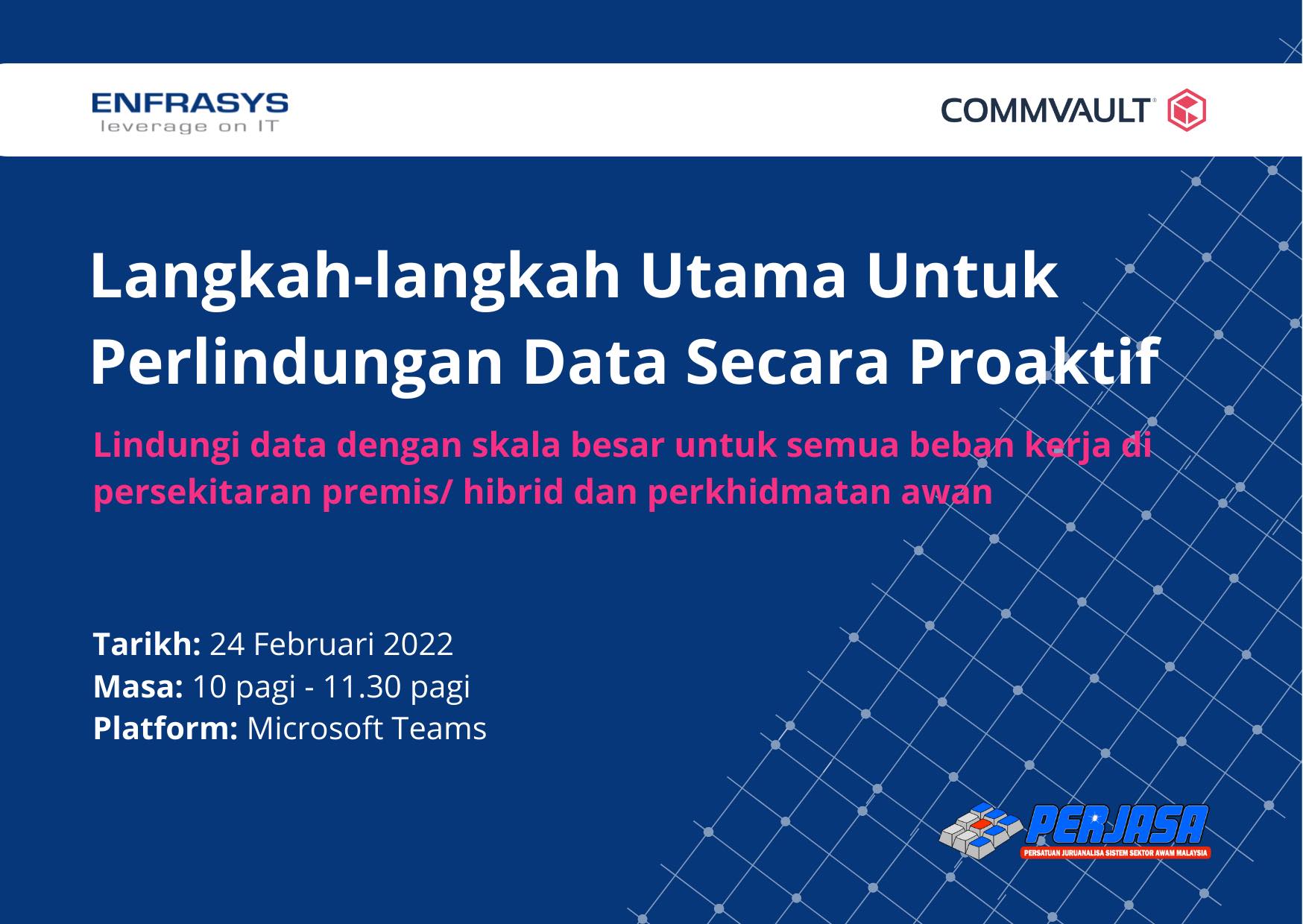 Langkah-langkah utama untuk perlindungan data secara proaktif