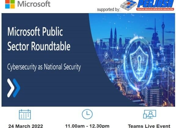 Invitation to Microsoft Public Sector Roundtable – Cybersecurity as National Security